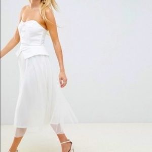 ASOS tux tulle midi dress